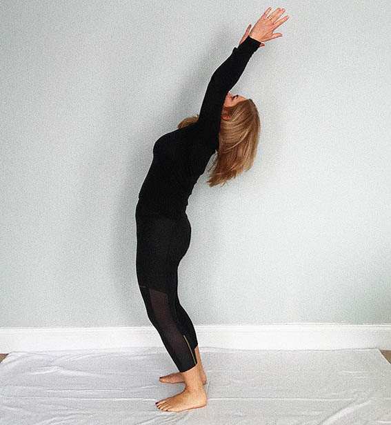 back bend movement at your desk Stephanie James