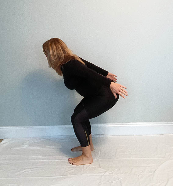 squat: movement at your desk Stephanie James